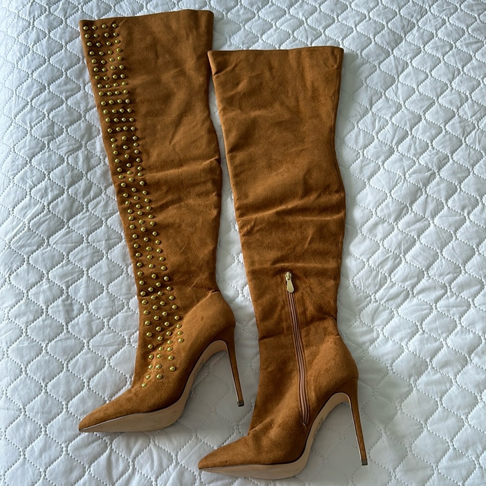 Women’s Tan Over the Knee Boots